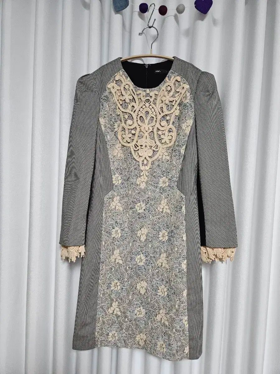 Leshop レース ロング ワンピース