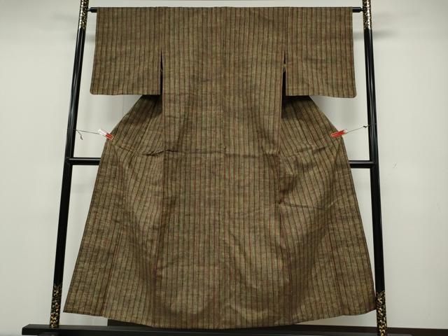 平和屋着物□上質な紬 雲取り風景文 正絹 逸品 未使用 CAAQ7628ev