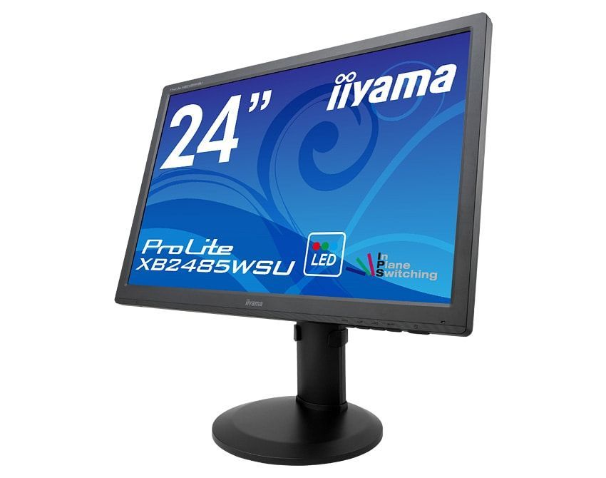 iiyama ProLite XB2485WSU 24型IPS方式パネル＋WLEDバックライト搭載ワイド液晶ディスプレイ 中古-とても良い