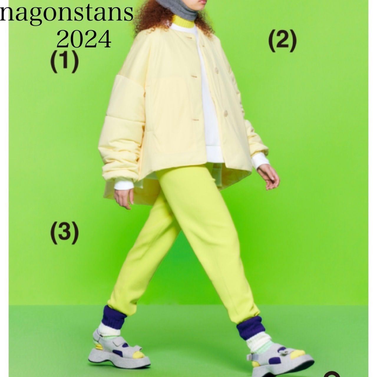 心地良い 24年 nagonstans 24SS knit pants ジョガーパンツ 理論的な