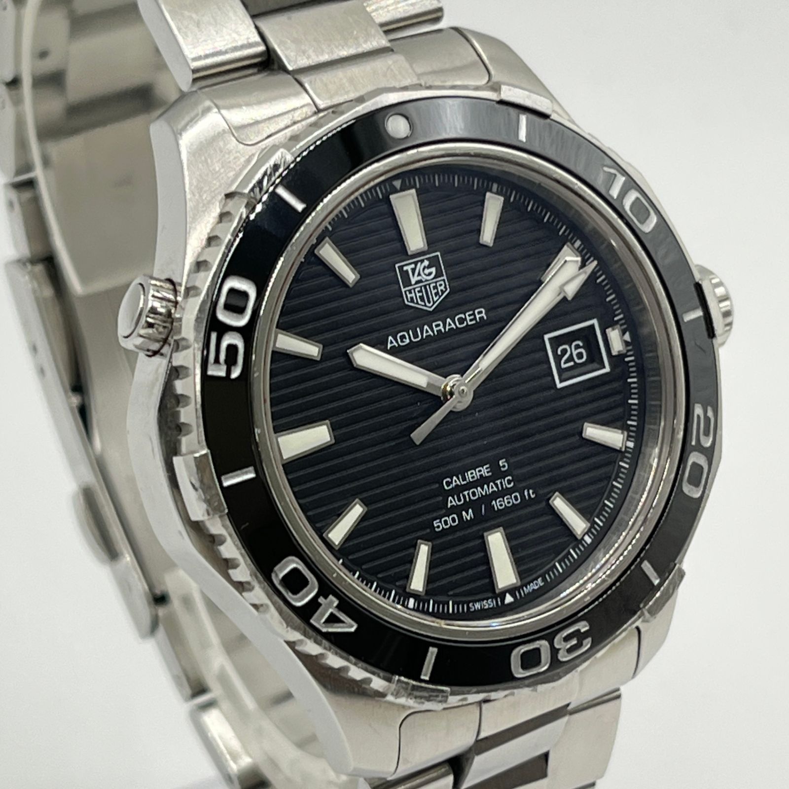 タグホイヤー アクアレーサー 500m キャリバー5 WAK2110 自動巻き TAG Heuer】タグホイヤー『アクアレーサー キャリバー5 500m』WAJ2110