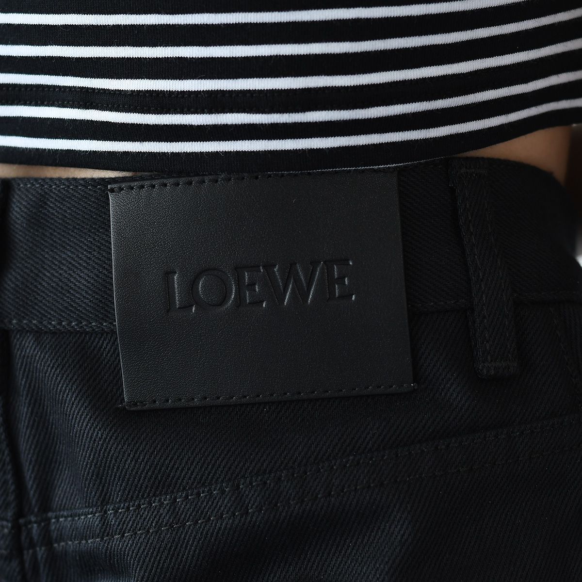 LOEWE ロエベ ボトムス デニム ハイウエスト レギュラーフィット