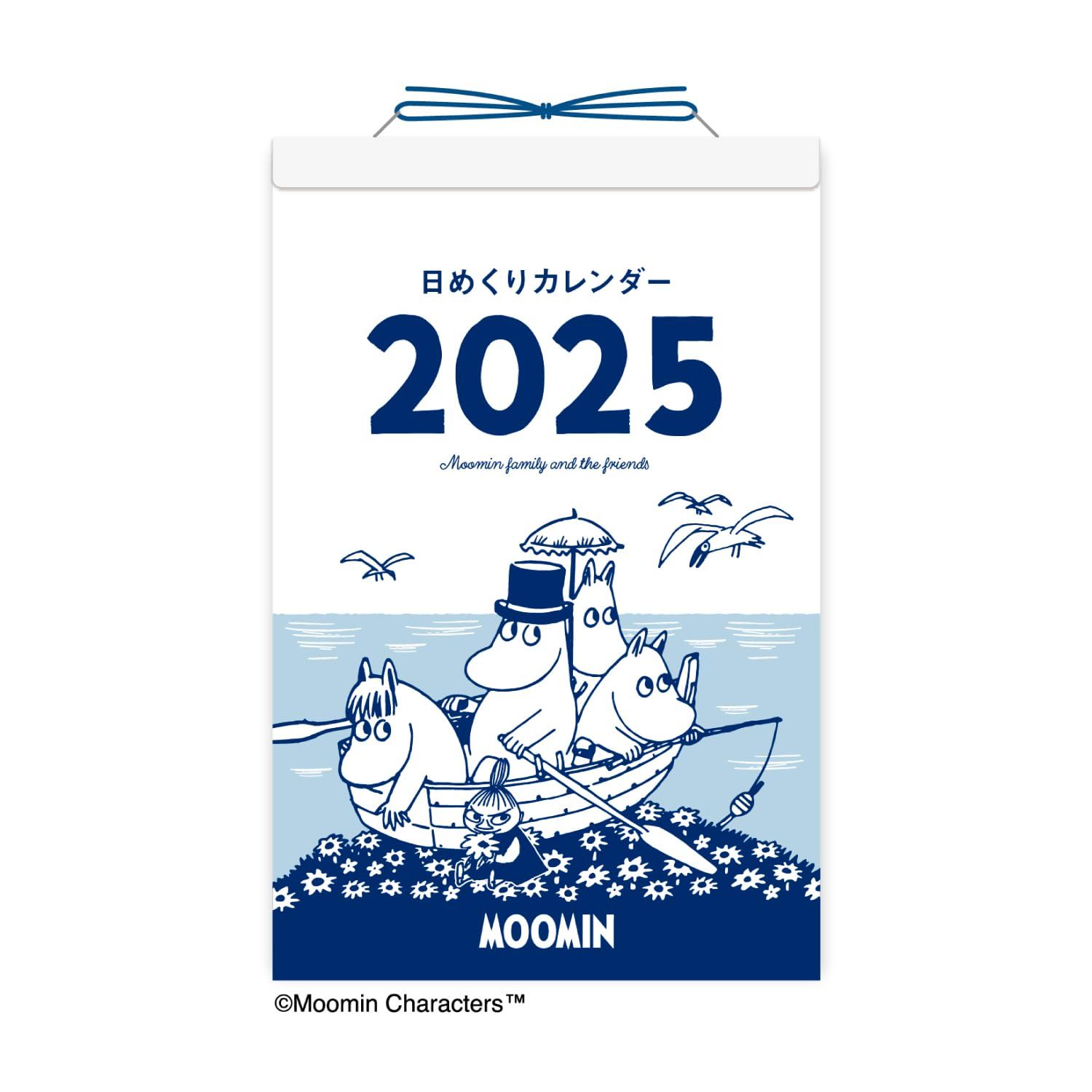 新日本カレンダー 2025年 カレンダー 日めくり ムーミン 185×120×20mm NK4211