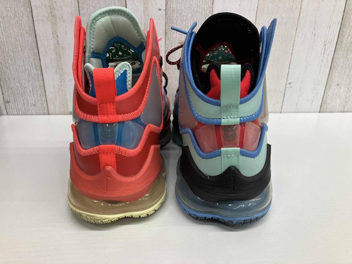 NIKE／LEBRON XIX BRIGHT CRIMSON／MALACHITE-LASER BLUE／22SU