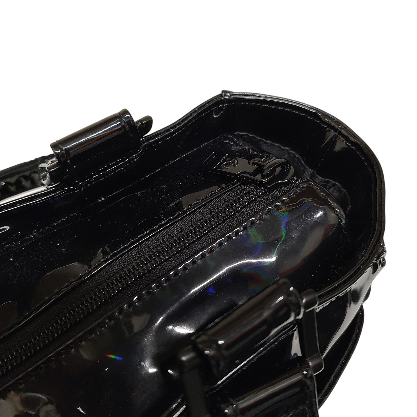 【1PIU1UGUALE3 GOLF】極美品 カートバッグ エナメル ホワイト 1PIU1UGUALE3 GOLF ウノピゥウノウグァーレトレ ゴルフ エナメル