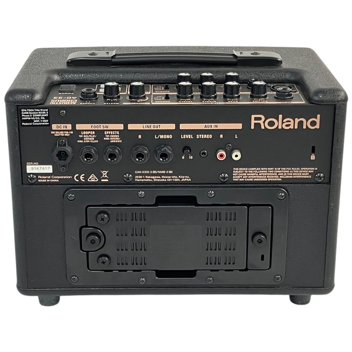 Roland AC-33 アコースティックギター用 ギターアンプ 電源