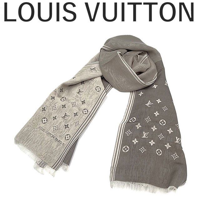 ルイヴィトン LOUIS VUITTON ストール ショール シルク 透け感