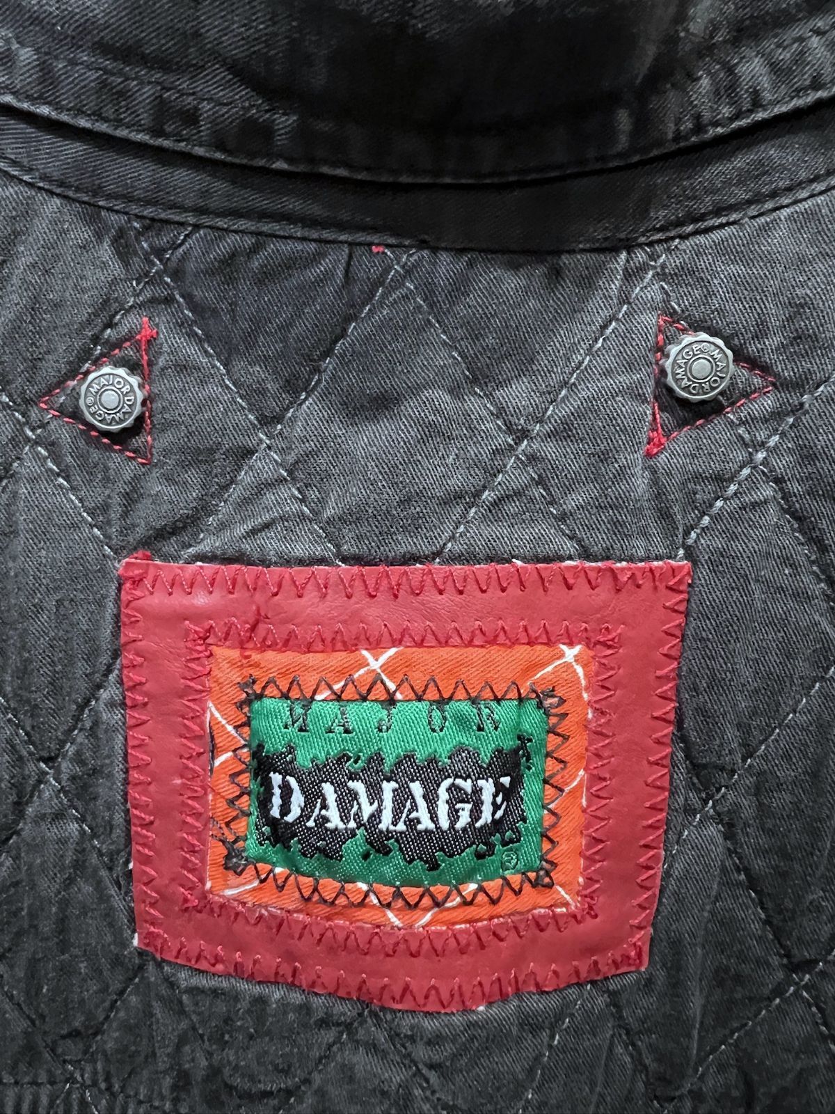 90'S MAJOR DAMAGE 切替シャツ 3 メジャーダメージ ヒップホップ