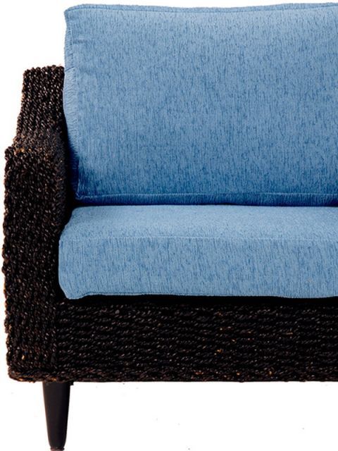 クッションカバー カバー3人掛用（スカイブルー）