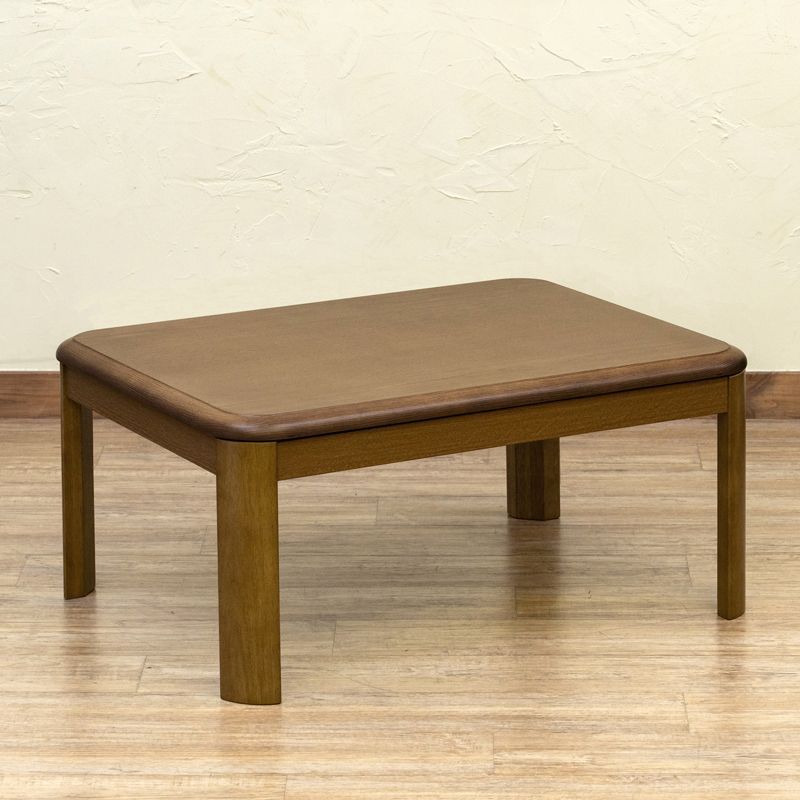 こたつテーブル 家具調コタツ 継脚付き 5cm 高さ調整 80×60 80cm 60cm 長方形 コンパクト 一人暮らし 新生活 300W 石英管 天板固定 ブラウン 茶色 BR MYK-860BR 家具調コタツ継脚式