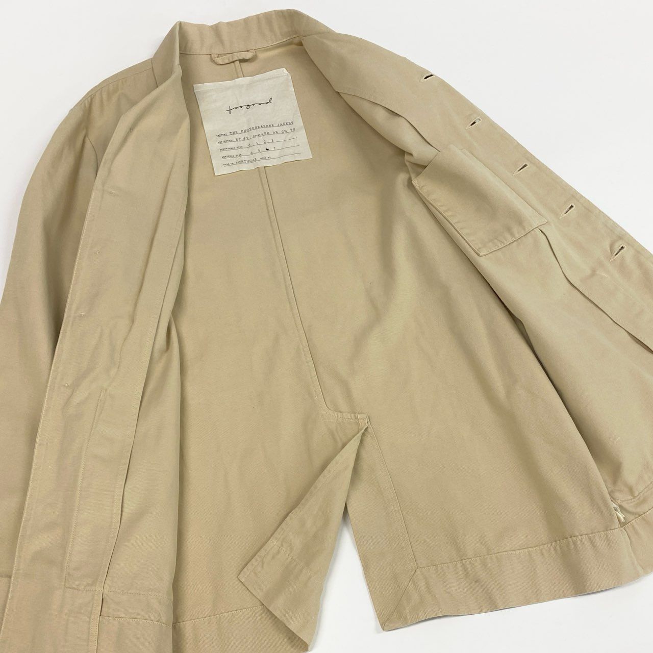 32j3 Toogood トゥーグッド The Photographer Jacket フォトグラファー 