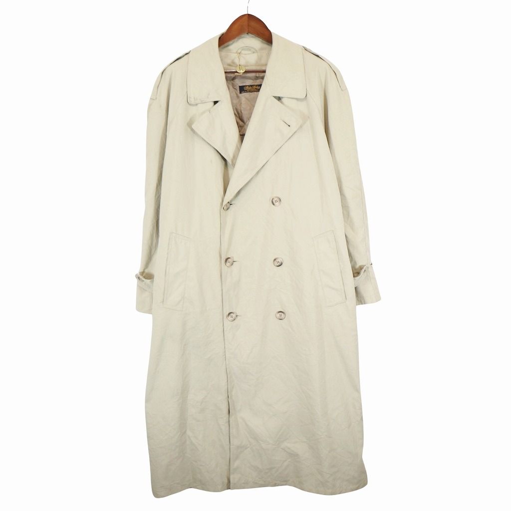 【古着】Brooks Brothers トレンチコート ベージュ 古着 80s USA製 Brooks Brothers ダブルブレスト トレンチ コート