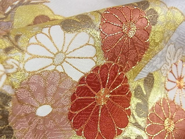 平和屋本店□極上 皇室献上作家 藤井寛 訪問着 駒刺繍 雲取り誰が袖花文 金彩 逸品 未使用 DZAA0136kh4 - メルカリ