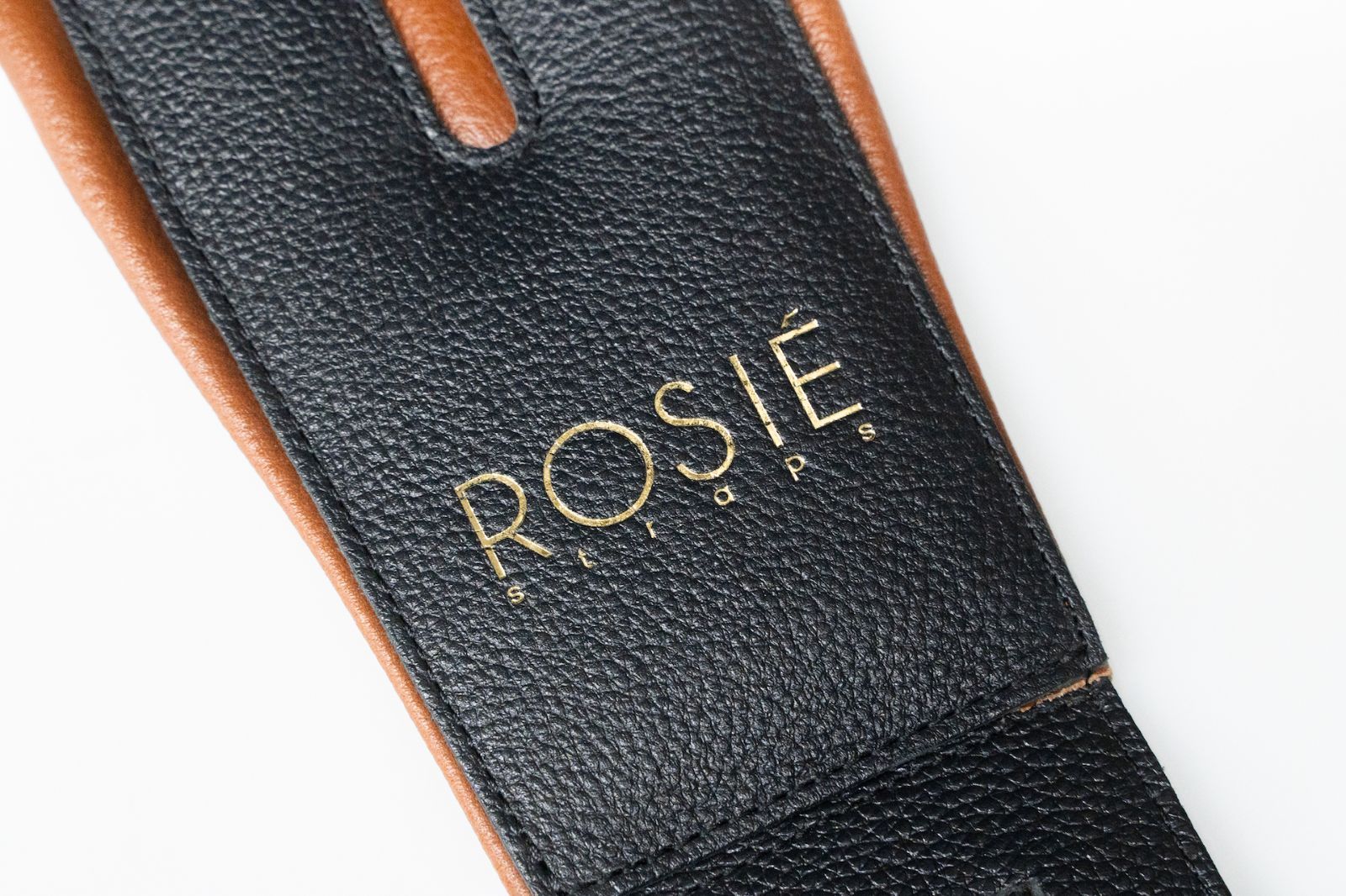 new】ROSIE / ROSIE straps Black with Brown Details 4.0inch 【横浜店】-