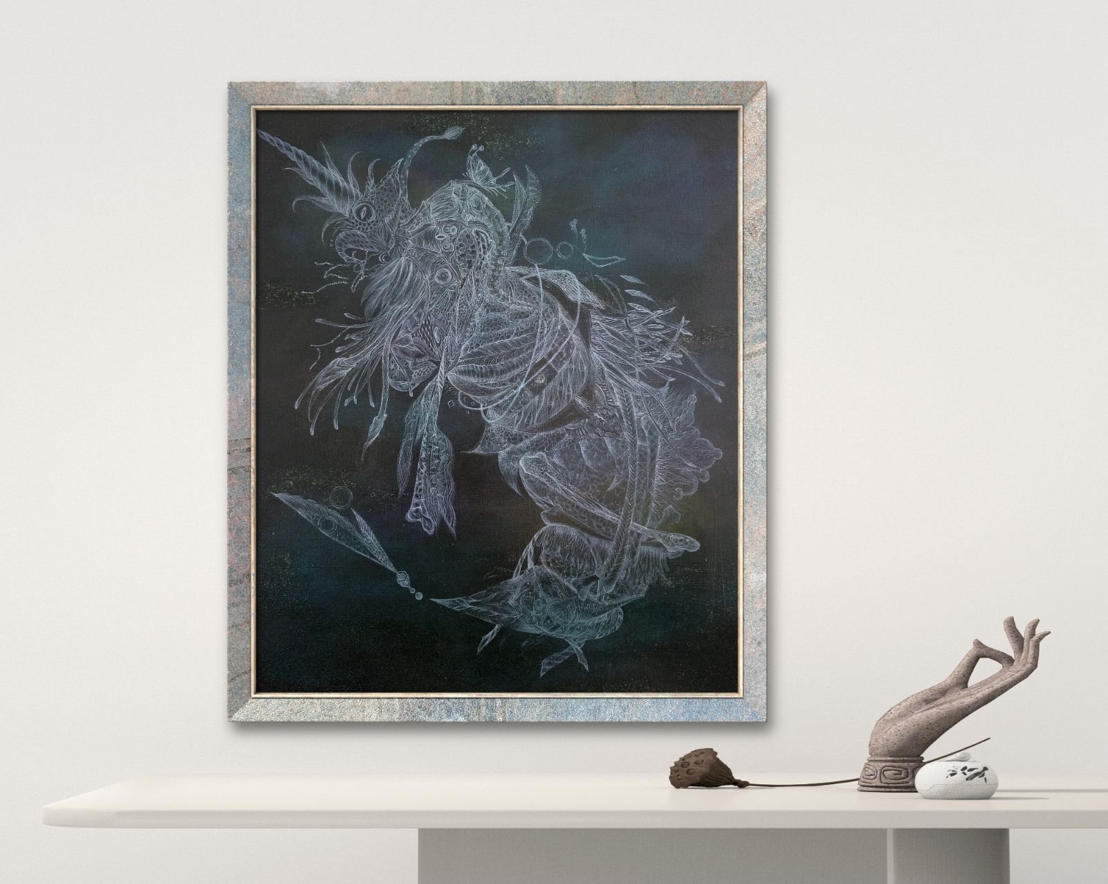深海のdeus / モダン画 キャンバス 46×38㎝ F8 原画限り 深海のdeus / モダン画 キャンバス 46×38㎝ F8 原画限り 深海の