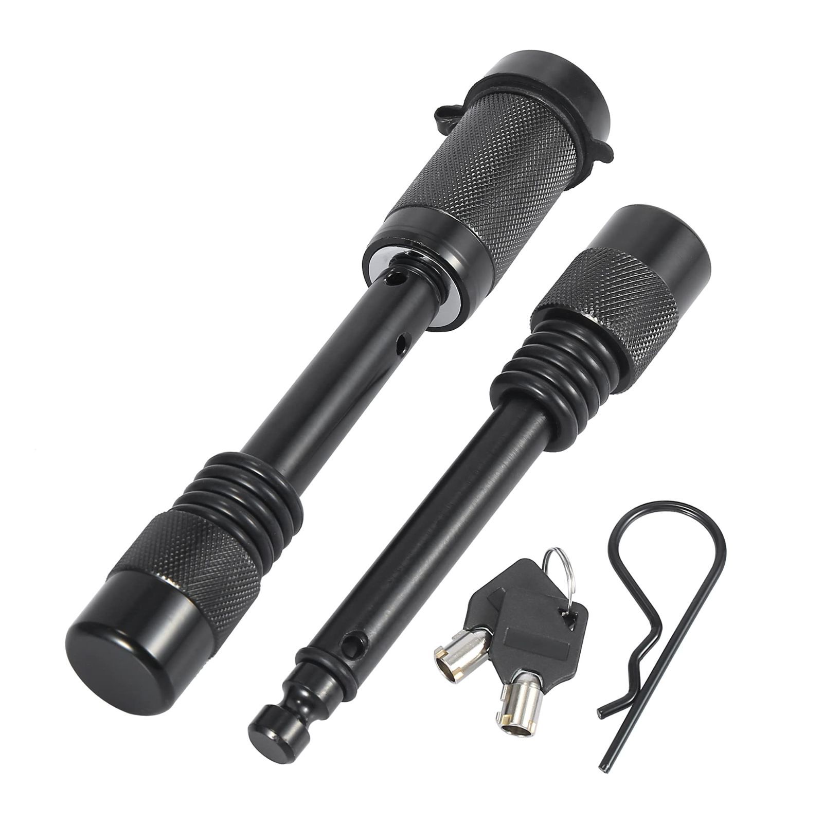 【新着商品】トレーラーヒッチロック ヒッチピンロック トレーラーヒッチレシーバーピンロックセット 9.5 ヒッチロック mm 13 ロックピン mm AUTOHAUX ブラック 1 X セット