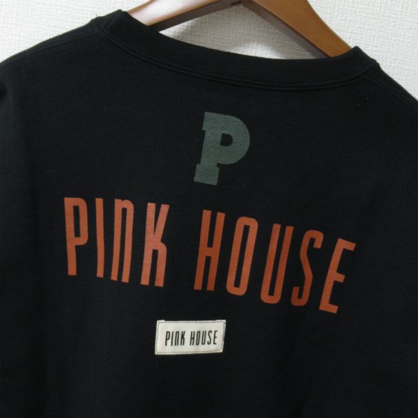 ピンクハウス トレーナー L いちご 黒 ピンクハウス トレーナー L いちご 黒 PINK HOUSEピンクハウス