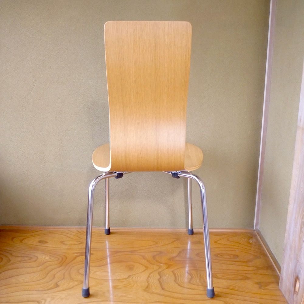 ダイニングチェア 無印良品 モールドプライウッドチェア 廃盤品 オーク