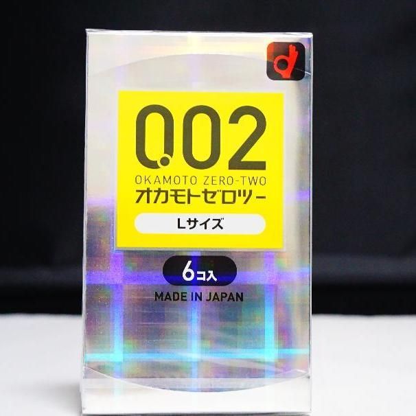 オカモトゼロツー Lサイズ 0.02コンドーム 6個入 - 衛生日用品