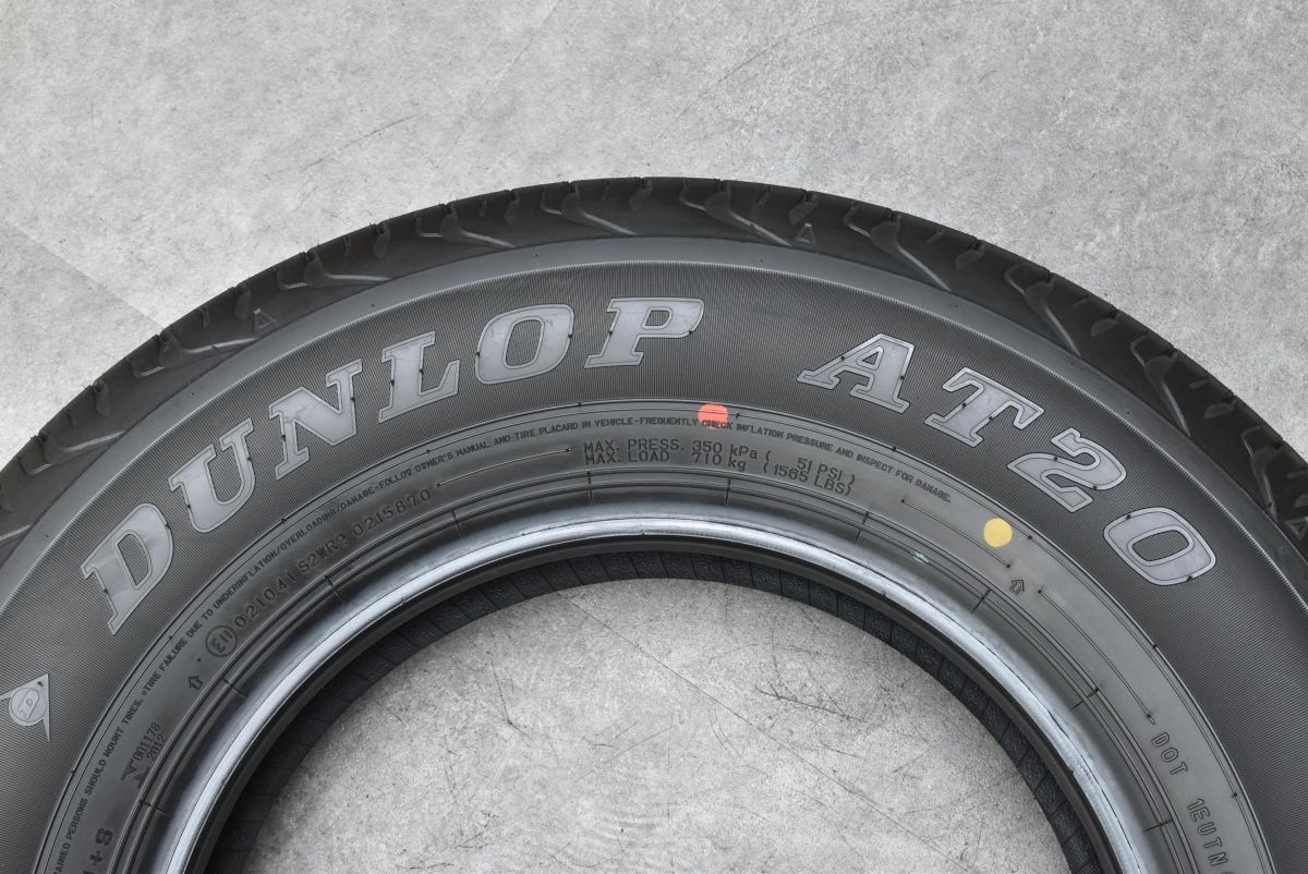 新車外し 2022年製 ダンロップ グラントレック AT20 195/80R15 JB74 シエラ 純正 15インチ 5H 139.7 ガンメタ 4本セット 002 9 新車外し 2022年製 ダンロップ 2本 中古タイヤ 195&frasl;80R15ジムニーシエラ