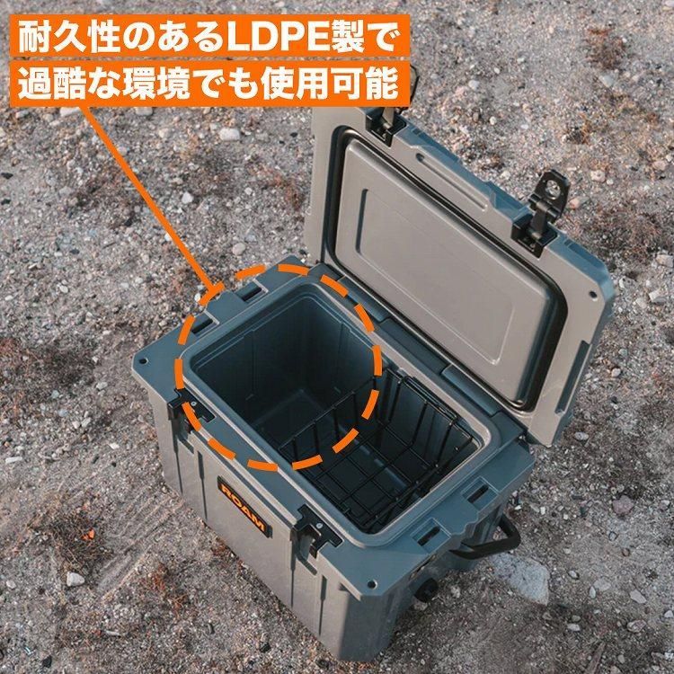  クーラーボックス DESERT TAN 約18 9リットル 氷を最長で8日間キープ RUGGED COOLER 20 QT ラギットクーラー 20クォート ROAM ADVENTURE CO クーラーボックス クーラーボックス 保冷剤