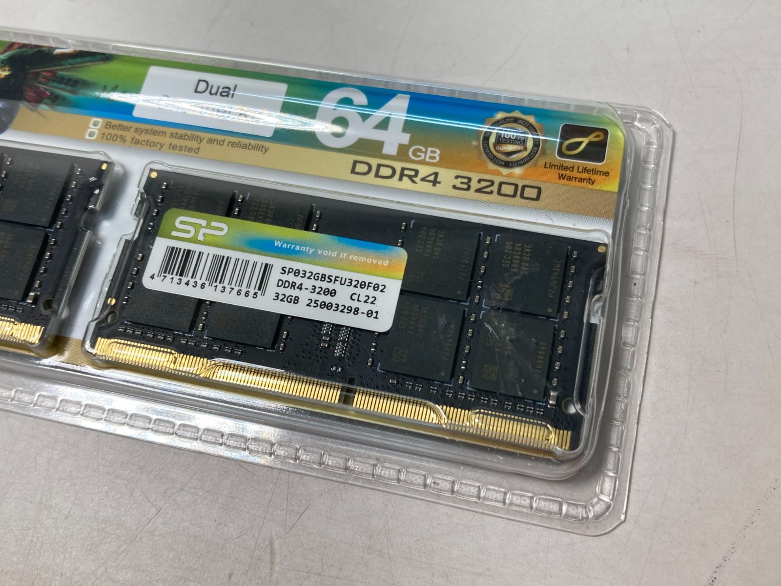 DDR4-3200 ノート用64GBメモリ