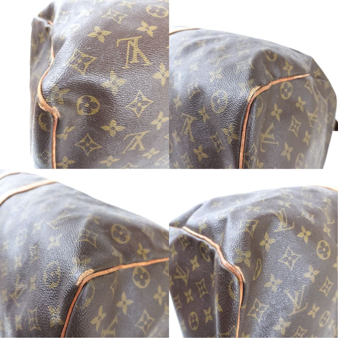 LOUIS VUITTON ルイヴィトン　旧型 キーポル60 ハンドバッグ モノグラム PVC レザー ショルダーバッグ ボストン 大容量　ブラウン