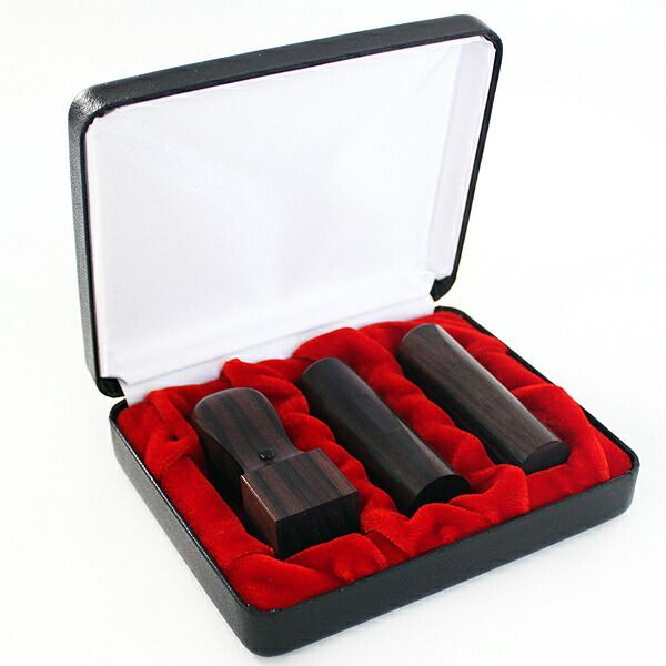  法人印鑑 3点セット ケース付き キャンペーン 3本 黒檀 代表印 銀行印 丸印 アタリ付き 寸胴 ストレート 18ｍｍ 16 5ｍｍ 角印 天丸 ハイレザーケース 法人 印鑑 法人印鑑セット 会社設立 コンパクトセット 会社印 会社実印 役職印 プ その他 印鑑 印章 スタンプ