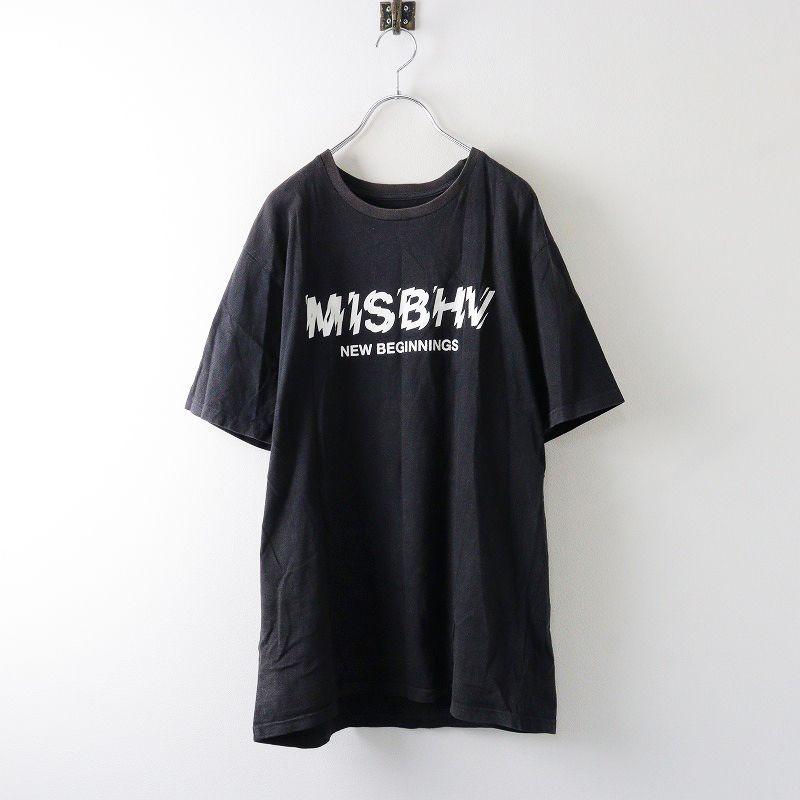Misbhv＞＞＞Misbhv ロゴプリント クルーネック T シャツ ミスビヘイブ MISBHV ヴィンテージ加工 ロゴプリント クルー