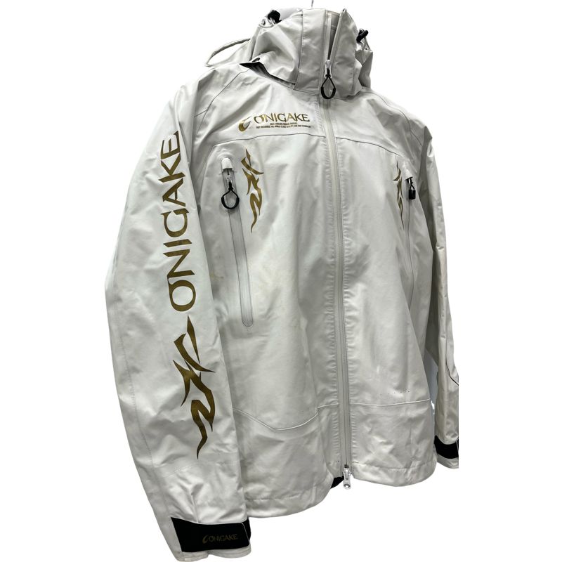 鬼掛　オニガケ　レインウェア hayabusa 鬼掛け レインスーツ ブラック ホワイト S M L LL 3L