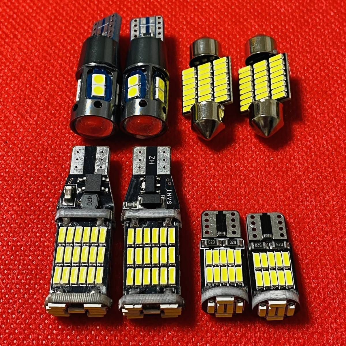 超爆光 トヨタ プロボックス NHP160V バックランプ ポジション球 ナンバー灯 T10 LED ルームランプ ホワイト 8個セット 送料無料 カスタム パーツ 車検対応