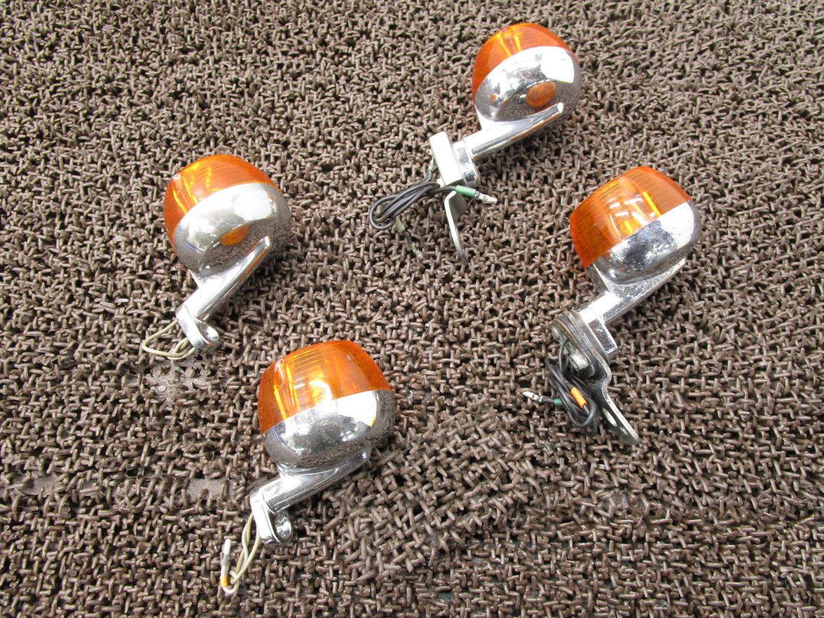 XE75 ウインカー 4個セット ●A6335 CE75 ホンダ CE75E キャブ車 動画有 6V