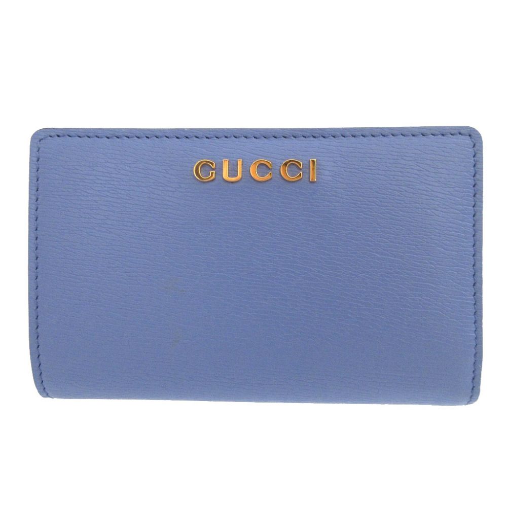 グッチ レザー 772640 パープル 紫 2つ折り財布 財布 0558 GUCCI