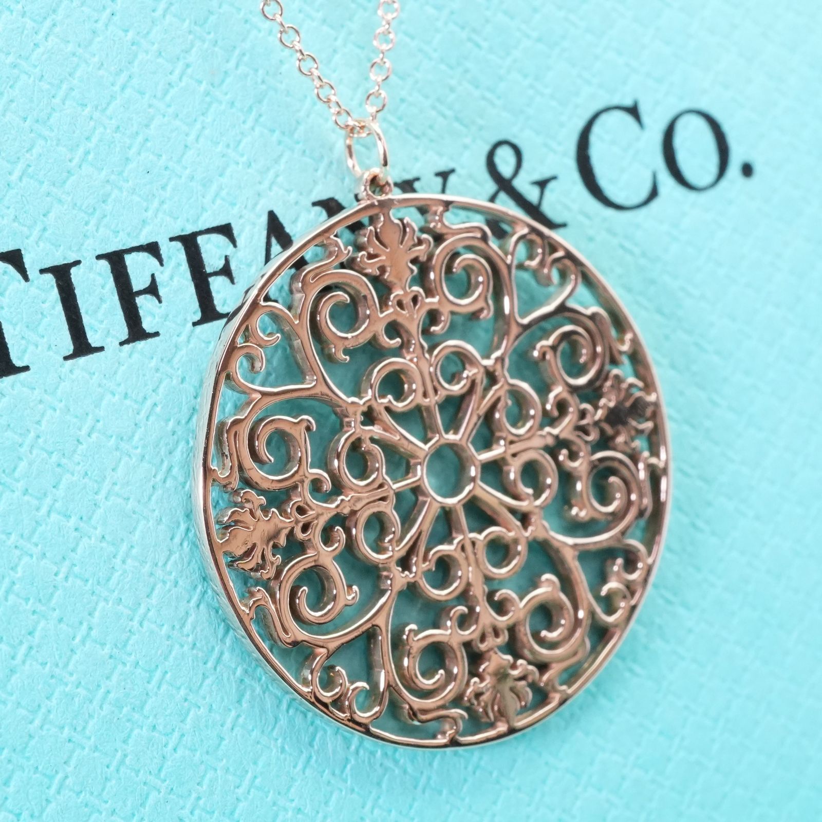 希少 ティファニー エンチャント ラウンド ネックレス ルベド メタル 希少 ティファニー エンチャントラウンド ネックレス ルベド メタル