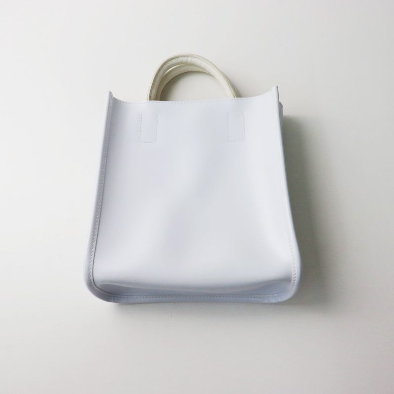 美品 ピエニ PIENI TOTE S トートバッグ/ホワイト PVC レザー 