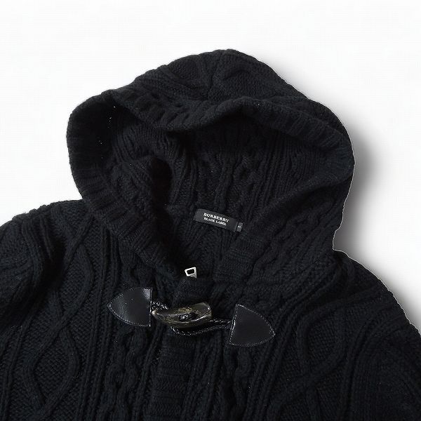 バーバリーブラックレーベル ニットダッフルコート