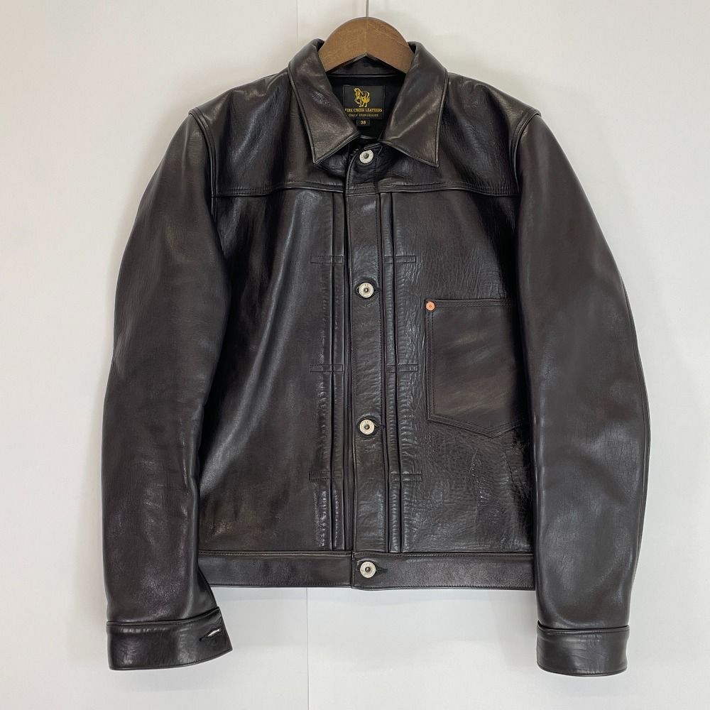 FINE CREEK LEATHERS ファインクリークレザーズ 【美品】Richmond リッチモンド ホースハイド レザー 38 - メルカリ