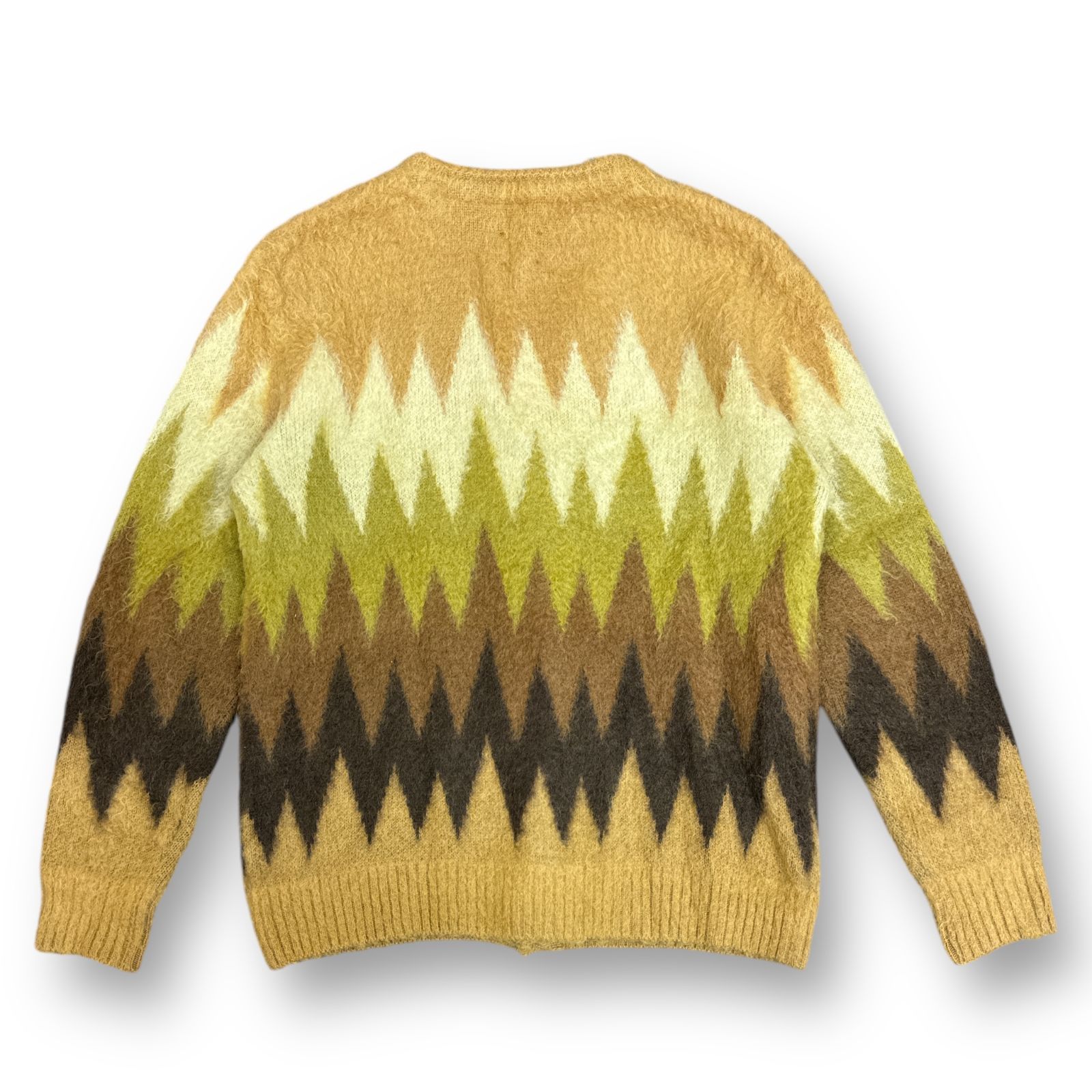 【美品】ニードルズ Needles Mohair Cardigan Zigzag Needles Mohair Cardigan Zigzag Taupe | Cultizm