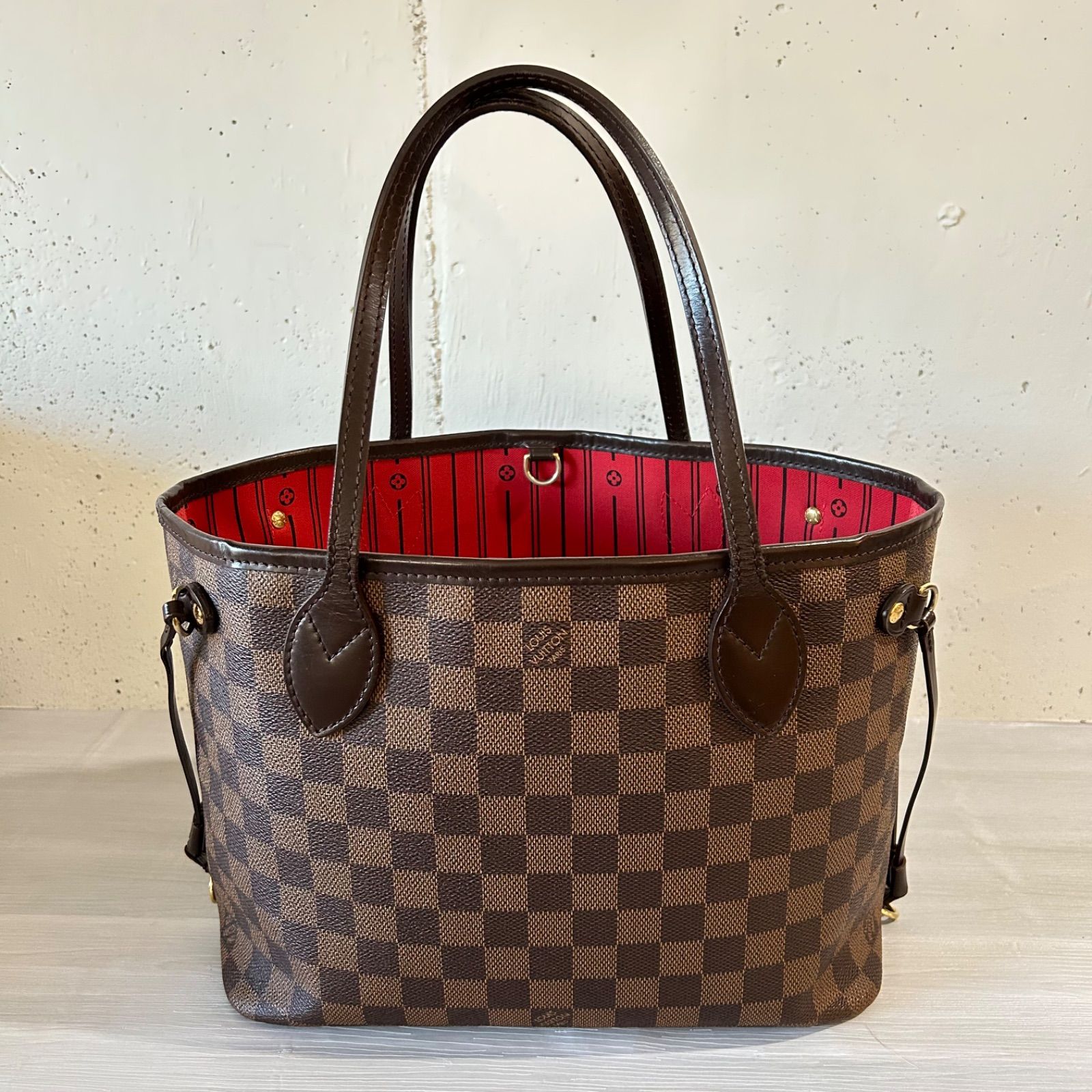 LOUIS VUITTON ルイヴィトンダミエエベヌネヴァーフルPMトートバッグ 