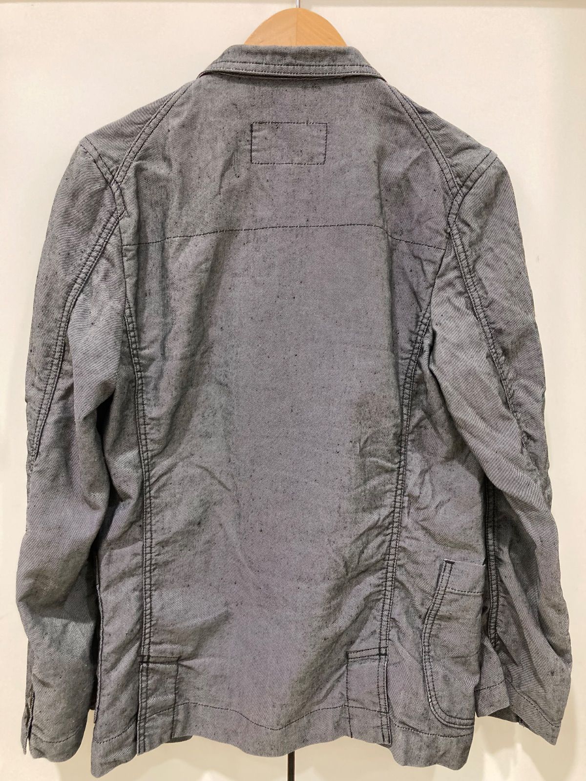 コムデギャルソンオムドゥ リネンジャケット グレー M COMME des