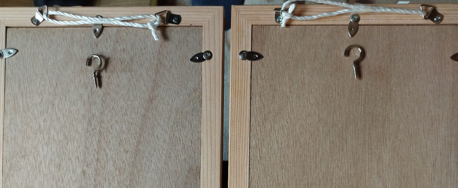 201 組子 クロス アクリル板入り3枚一組 木製額縁