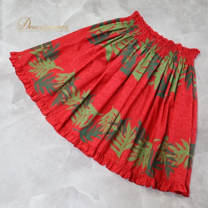 ハレクーアイレア】ブラウン パウスカート 幾何学模様