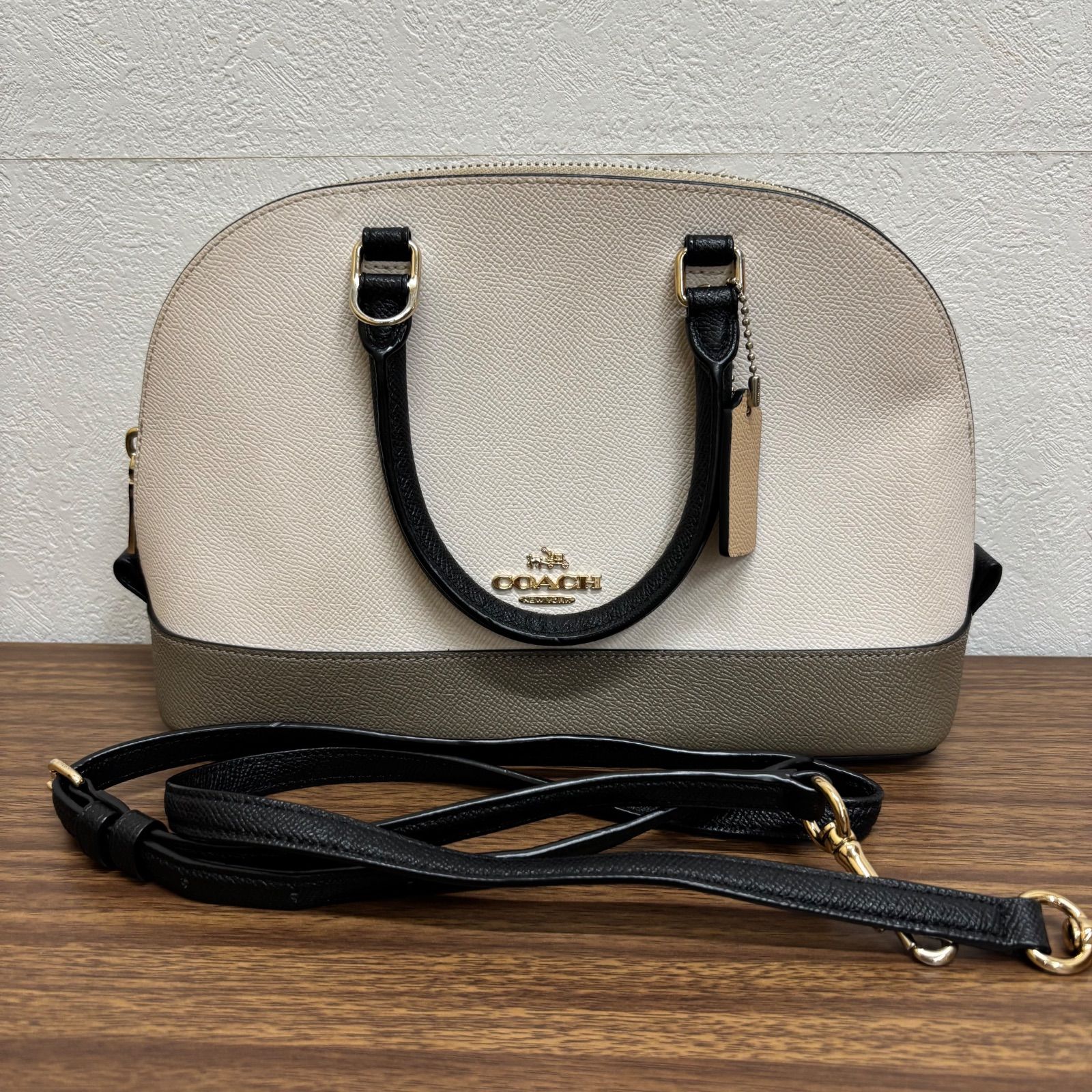 Coach ２wayショルダーバッグ ◎COACH コーチ ハンドバッグ 2WAYショルダー F57499 バイカラー