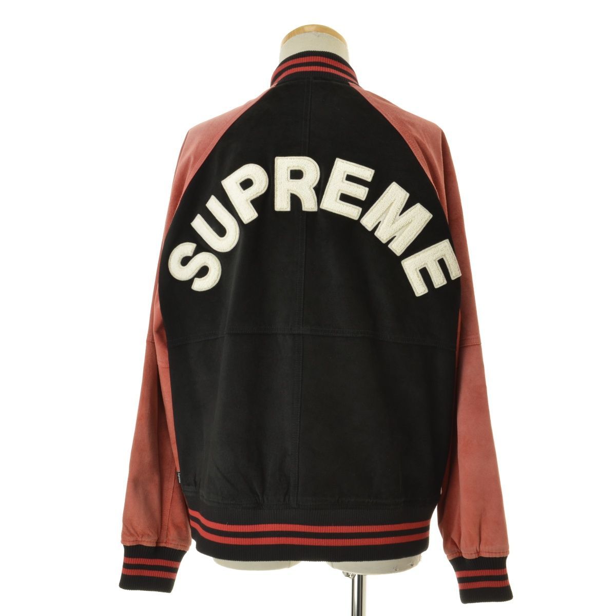 M【SUPREME / シュプリーム】17SS uede Varsity Jacket スエード バーシティ スタジャンベースボールジャケット