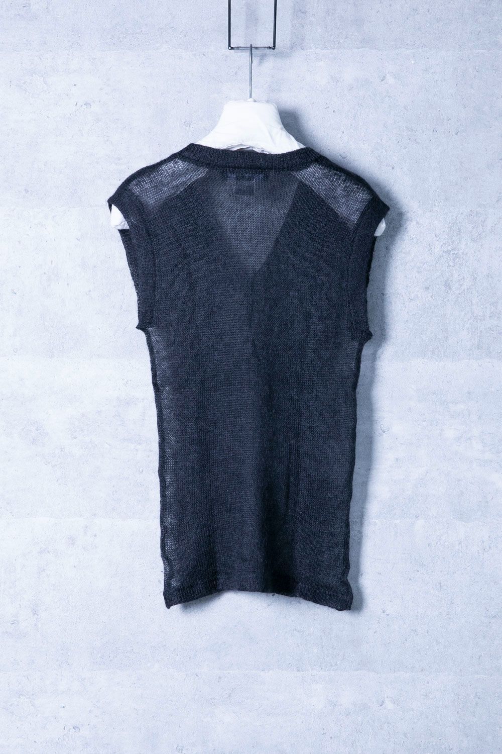 rafsimons 1999aw ニット　ベスト　48 RAF SIMONS(ラフシモンズ) 98AWRadioactivity期無地ニットベスト