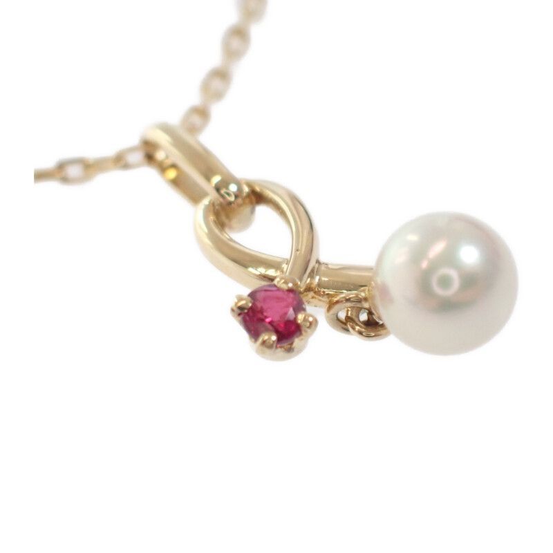 MIKIMOTO】 パール ペンダント ネックレス K18イエローゴールド MIKIMOTO】 パール ペンダント ネックレス K18イエローゴールド