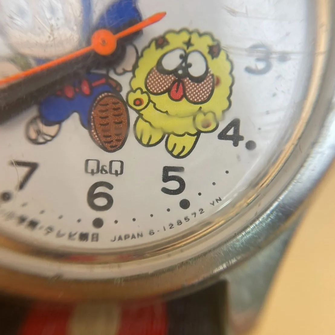 激レア　忍者ハットリくん　獅子丸　掛時計　振り子時計　昭和レトロ ✨磨きあげ✨】キャラクター腕時計 忍者ハットリくん Q&Q 小学館