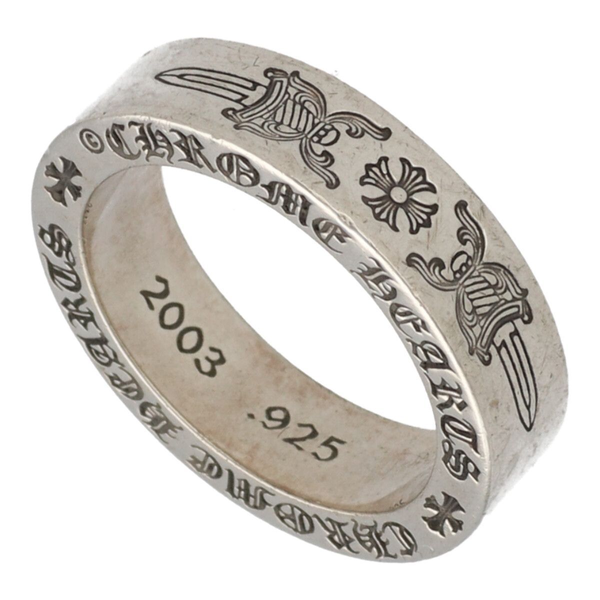 中古】 CHROME HEARTS クロムハーツ スペーサーリング 6MM ダガー 15.5 