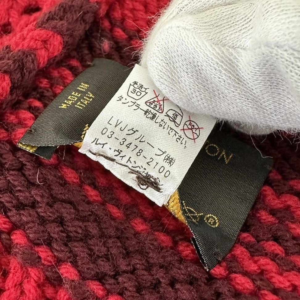 【美品】ルイヴィトン／エシャルプ バローダ マフラー M71295／レッド 楽天市場】LOUIS VUITTON/ルイヴィトン M71295 エシャルプ バローダ