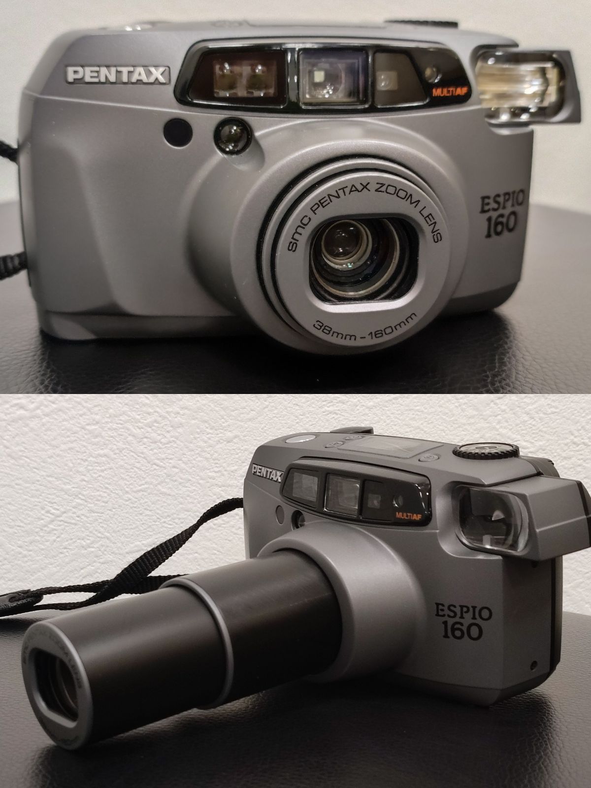 PENTAX ESPIO 160 コンパクトフィルムカメラ 通電確認済み グレー
